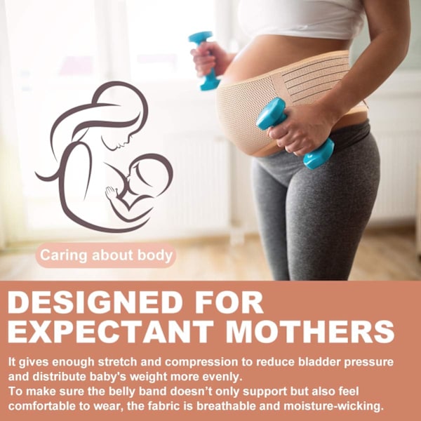 Maternity Bælte Graviditetsstøtte Bælte Mavebånd Abdominal