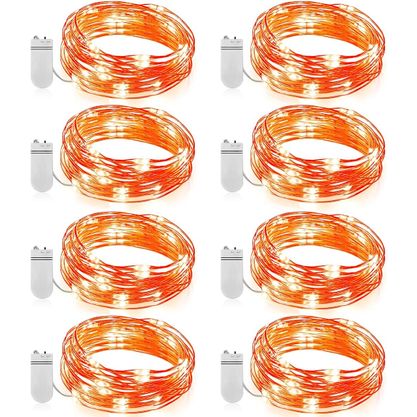 8-pack Ljusslingor 2,2 m 20 LED Batteridrivna Stjärnljusslingor