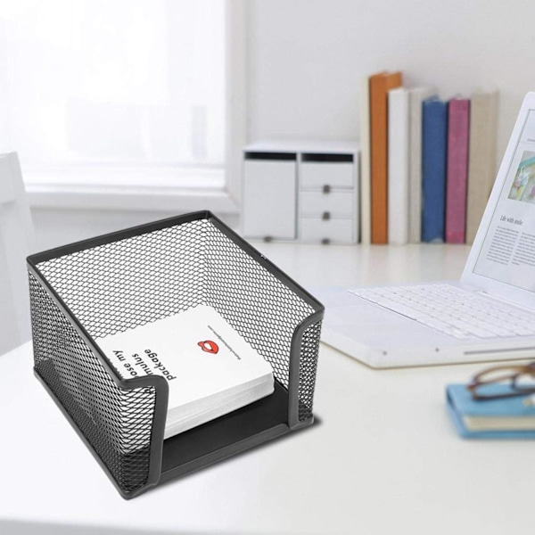 Holder til Sticky Notes, Mesh Sticky Notes Dispenser til Hjemmekontor