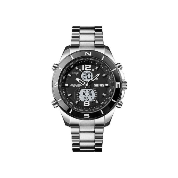 Herr 1670 Modern Digital Vattentät Dual Time Watch
