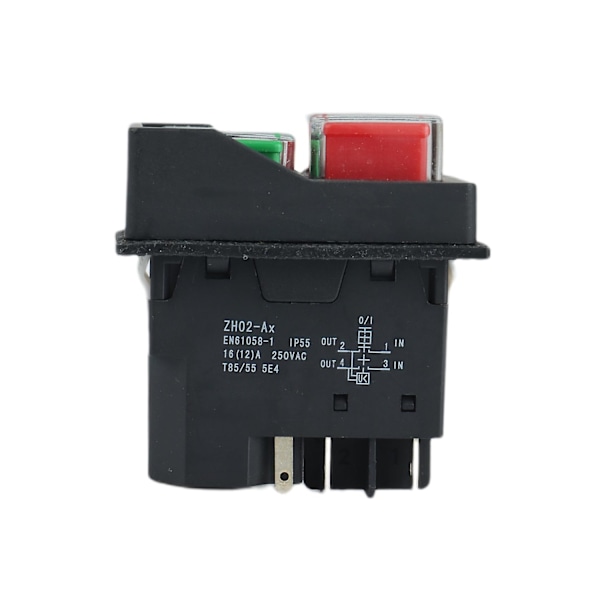250V 16A Vattentät Magnetisk På/Av-brytare KLD28 5-polig Magnetisk Start/Stopp-brytare för arbete - Perfekt