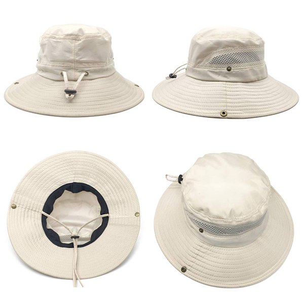 Solhatt herr UV-skydd safarihatt sommar utomhus fiskehatt buskhatt-FS1-