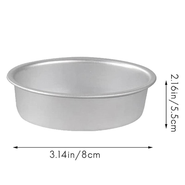 10 st Mini Oval Äggform Aluminiumlegering Metall Osttallrik Kakform Form Form Pudding Geléburk