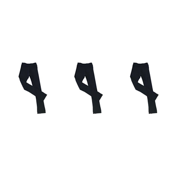 1/2/3/5 Skridskotights Kristallglittrande Byxor Konståkning Ren Svart 155cm Pure Black 155cm 3PCS