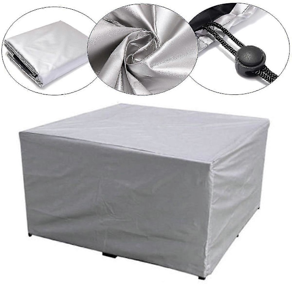 75 Storlekar Vattentäta Utomhus Patio Trädgårdsmöbelskydd Regn Snö Stolsöverdrag Bästa Presenten-FS4- 255x130x80cm