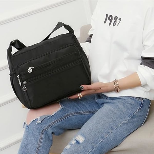 Axelväska för damer, lättvikts crossbody-väska, liten damväska