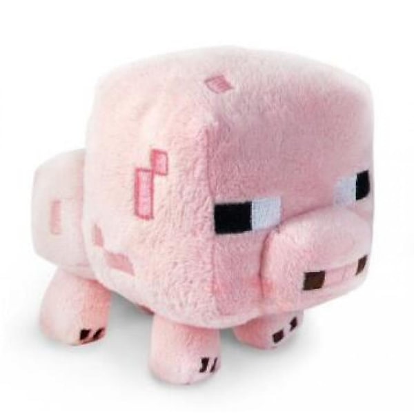 Minecraft Plussj Lekefigursett Julegave 16cm Small Pink Pig