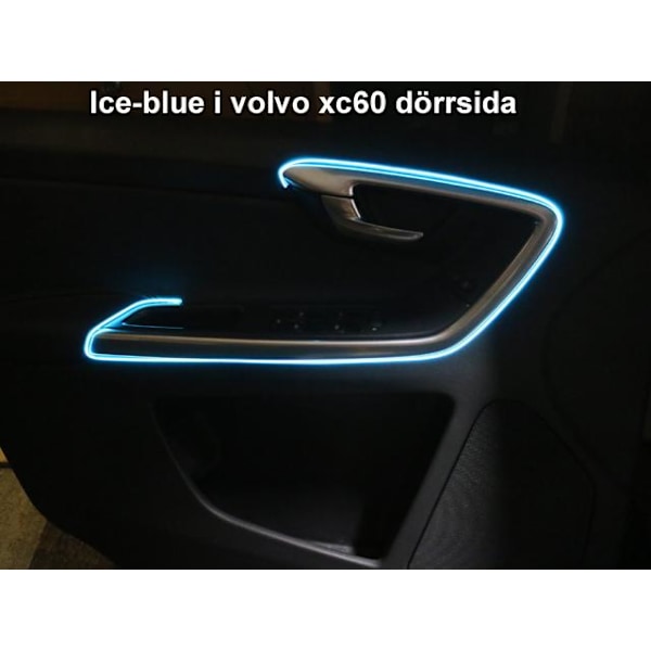 Glowstrip 500cm Jäänsininen luo miellyttävän hehkuvan neonvaikutelman 65 Is-blå / Ice-blue