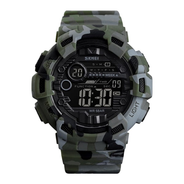 Digital Watch för män 1472 - 50 mm - Kamouflage