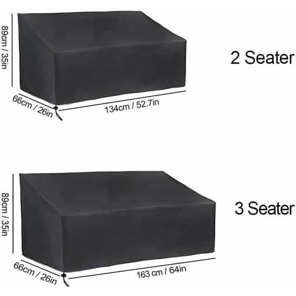 1 pc Protective Cover for 3-Seater Garden Bench, Waterproof