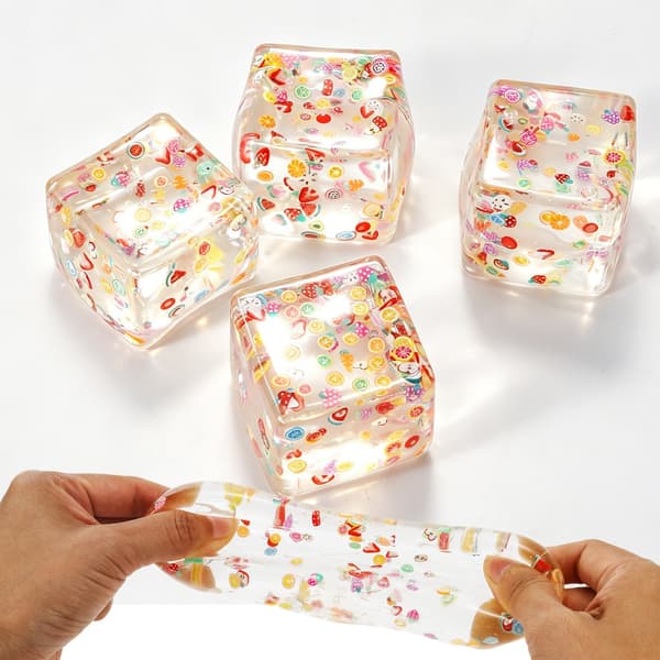 Frugttern maltose klemmelegetøj med langsom stigning, stresslindrende squishy fidget til børn, blød dekompressions sansebold