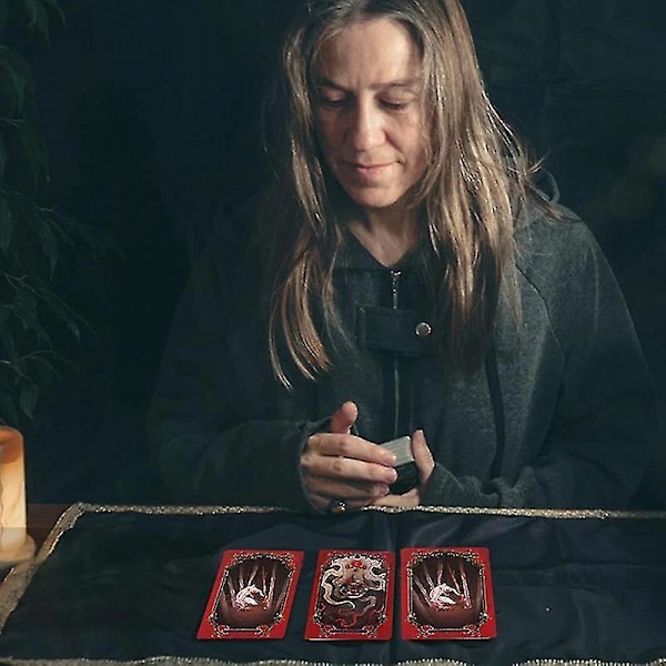 Komplett Engelsk Tarot Nybörjarkort Skräck Tarot Spådom Ödeskort Spelset