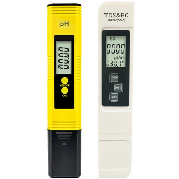 Vattenkvalitetstestare, pH-mätare med 0,01 hög noggrannhetsupplösning, TDS+EC+ termometer för dricksvatten, akvarium, simbassänger