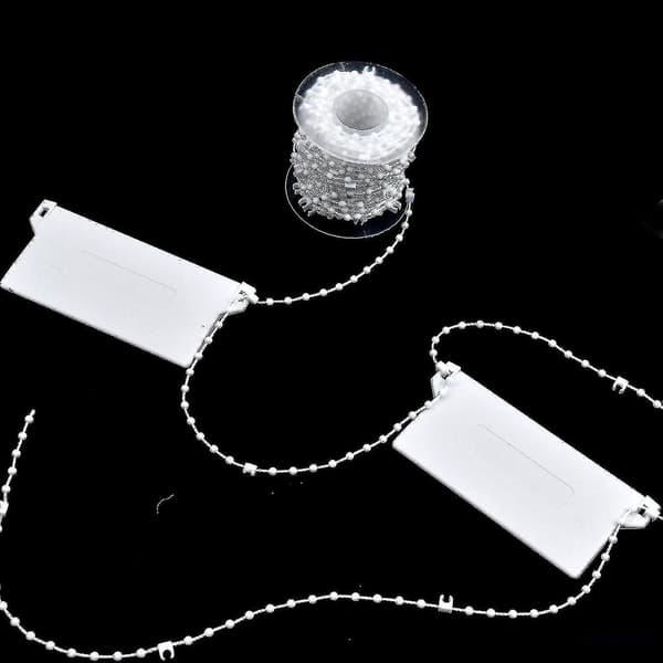 20 pcs Vertical Blind Weights Bottom Slats 89mm (3.5\") X 10m Blind Repair Kit, WhiteBY
