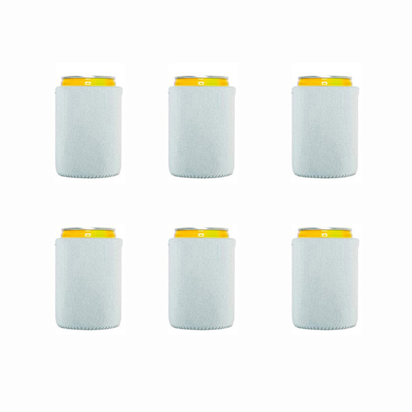 6 stk. ølkølere/ærmer Blød isoleret genanvendelig holder-FS5- White