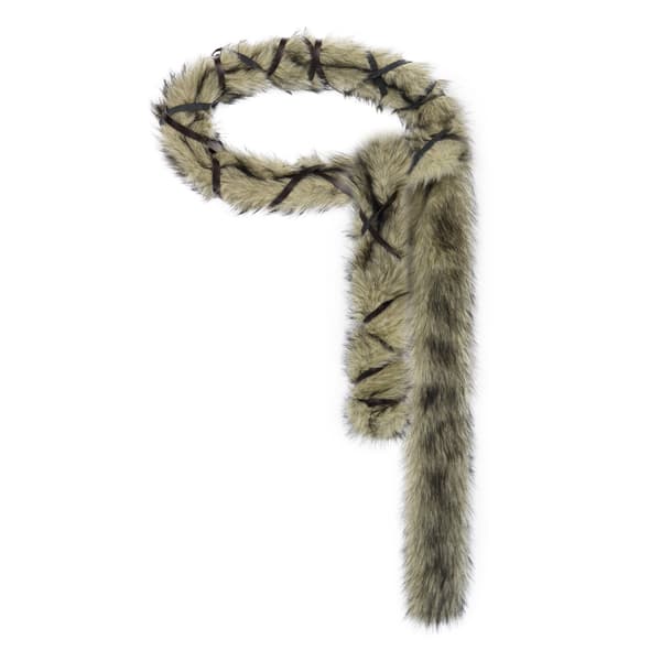 Furry taljebælte til festkostume, plys hiphop punk tilbehør, Y2K varmt pelsbælte til efterårs- og vinterstyling, flere farvemuligheder