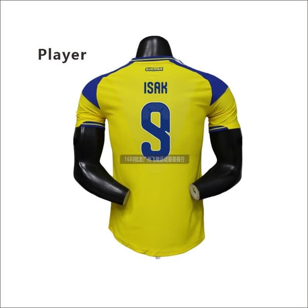 2026 World Cup Ruotsi Authentic Match Jersey Player Version (Vain T-paita)-FS- Player Version No Number M