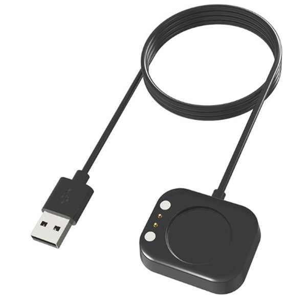 Svart USB-laddningskabel Laddningsdocka för Smartwatch