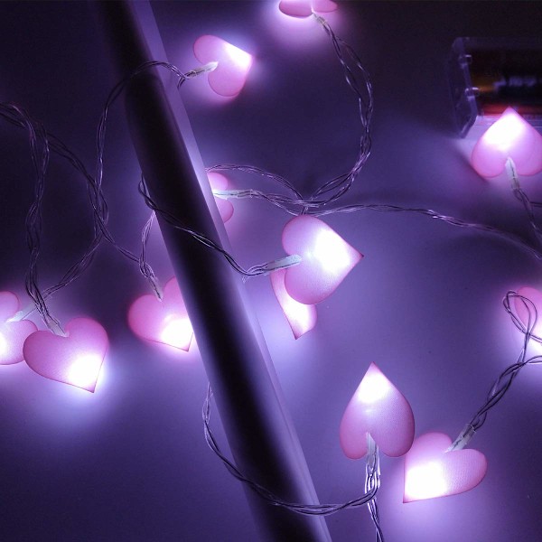 3 Meter 20LED Hjärtformade LED-slingor för Sovrum