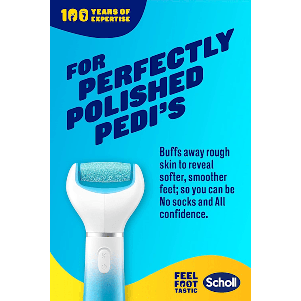 Scholl Velvet Smooth Wet & Dry Sähköinen Jalkaraspi Sininen Rui-FS3-