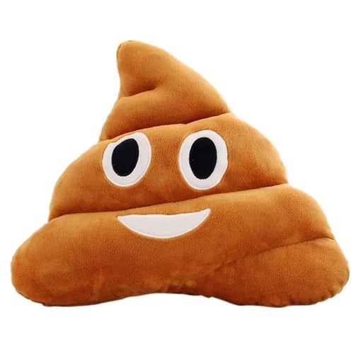 Plysch Emoji Bajskorv Kudde Bajskorv Original Present Hög Kvalitet-FS-