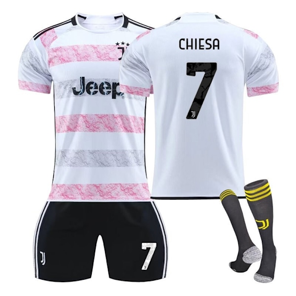 23-24 Voksne Børn Drenge Fodboldsæt Fodboldtræningstrøje Sportsbeklædning 3-delt sæt 2324 juventus away#7 2324 juventus away#7 xs