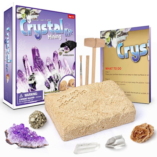 Kristallbrytningskit Arkeologi Biologi Grävning och Utvinning Flerfärgad Multicolor-FS1- Multicolor 17x21.5x5.5cm
