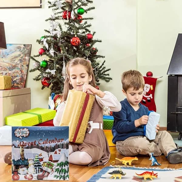 Julekalender 2025 Dinosaurleker Barn 24 Dager Gutt 3-9 År-FS-