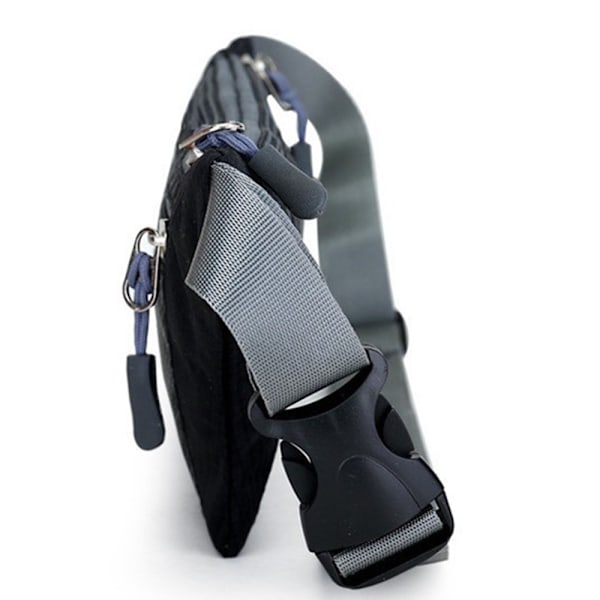 Fanny Pack | Unisex | Water Resistant | Double Pocket with Zippers. Blå