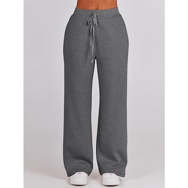 Dam 2-osainen treeniasusetti, Avara Loungewear, Urheilupuku Harmaa Grey M