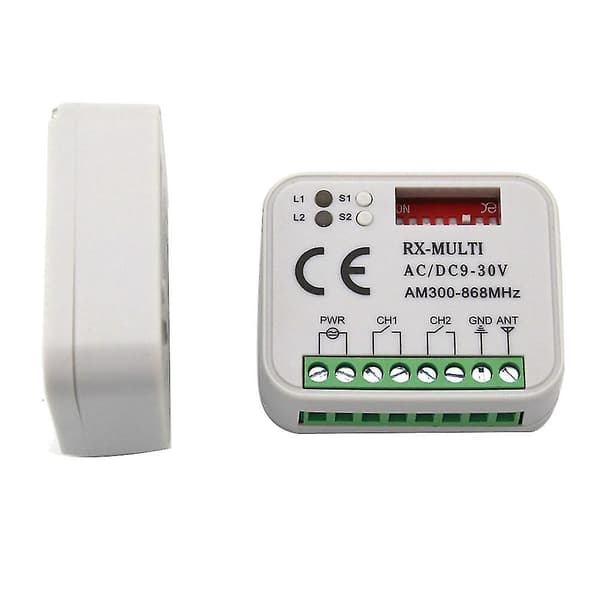Garage Door Remote Receiver 433 868MHz MULTI 300-900MHZ AC/DC 9-30V Receiver with Remote Control-FS-