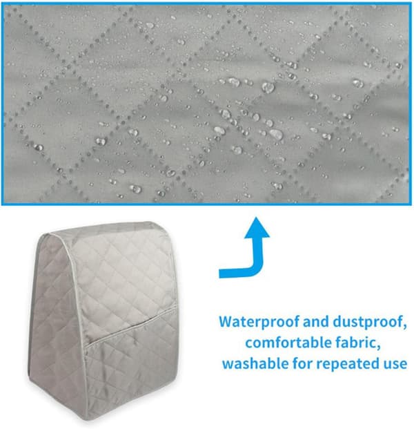 Waterproof Dust Cover with Zipper Pocket Compatible Mixer/Food Processor/Kitchen
