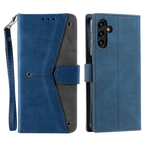 Samsung Galaxy A17 5G Plånboksfodral i Läder med Splittrad Söm och Handledsrem