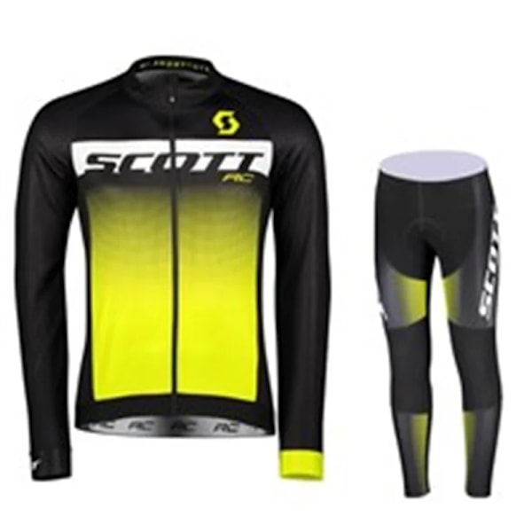 SCOTT 2023 mountainbike cykel herr långärmad kostym cykelkläder andningsbar MTB cykelkläder jersey ciclismo cykelset 3 cycling set 3 XXL