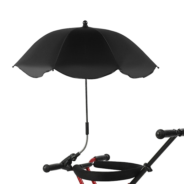 Universel Stolskærm Med Justerbar Klemme, UPF 50+ Klemme På Parasol AuBY Black