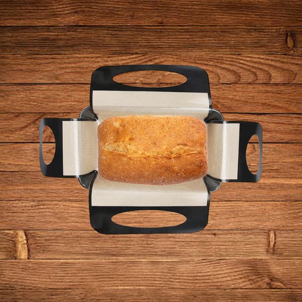 Perforerad bakmatta i silikon 39x49cm, värmebeständig non-stick brödrostplatta, ugnsfoder för bröd bakverk 0,7 mm tjock