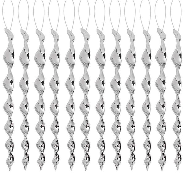 Spiralformet reflekterende fugleskremsel 10-pakning Sølv 30 cm Sølv Silve 30cm