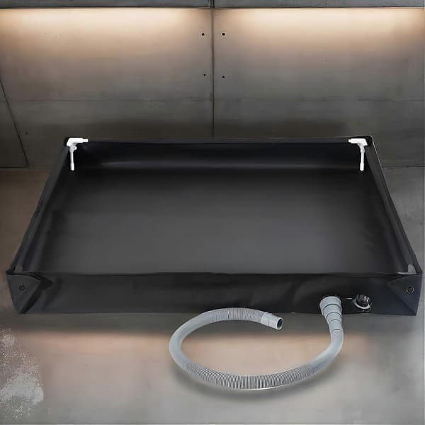 Bærbart dusjkar, badebase for barn, kompakt, lett, 80x80x10cm, innendørs og utendørs bruk
