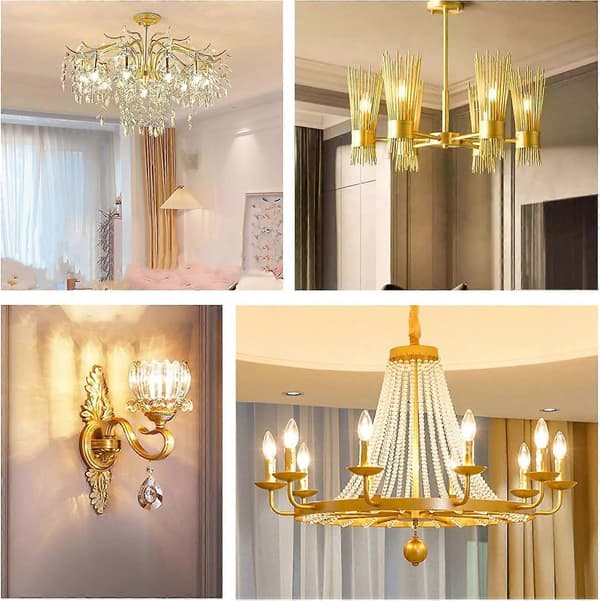 [LLC] E14 40W Clear Candle Bulb, Dimmable Incandescent Bulb, Warm White 2700K, 400LM, Flame Bulb, E14 Edison Screw Base Candle Bulbs, 6-pack