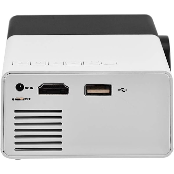 Mini LED Portabel Smart Fickbio Videoprojektor YG300 (MP20, Svart) 1844