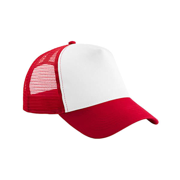 Beechfield Barn/Barn Snapback Trucker Caps Én Størrelse Klassisk Rød/Hvit-FS1- Classic Red/White One Size