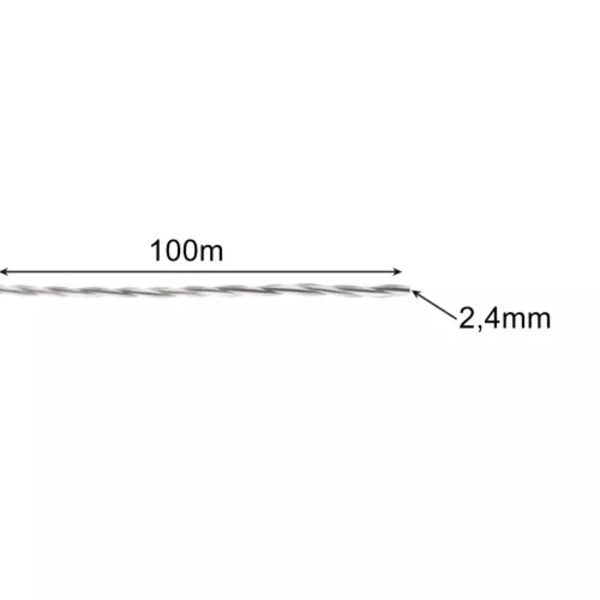 100m Trimmertråd / Trimmerline - Line til Trimmer - 2,4mm-FS4- 566