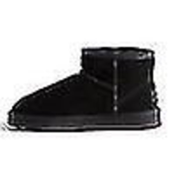 Australien Vandtæt Unisex Ægte Au Sheepskin Kort Sort-FS1- Black 37