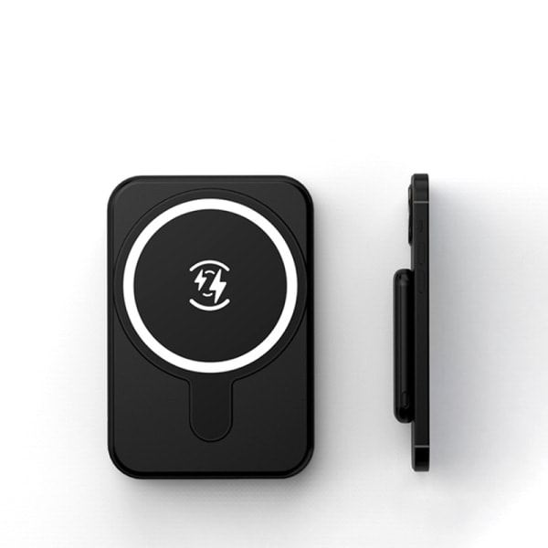 CDQ Mag-Safe Trådløs Magnetisk Powerbank Svart