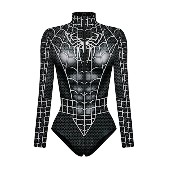Ny Superhjälte Cosplay Sexig Spiderman Dräkt Bodysuit Halloween Karneval Party Förklädnad för Kvinnor D D XL