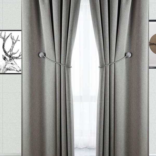 Magnetic Curtain Tieback Silver Grey 4-pack-FS- 220