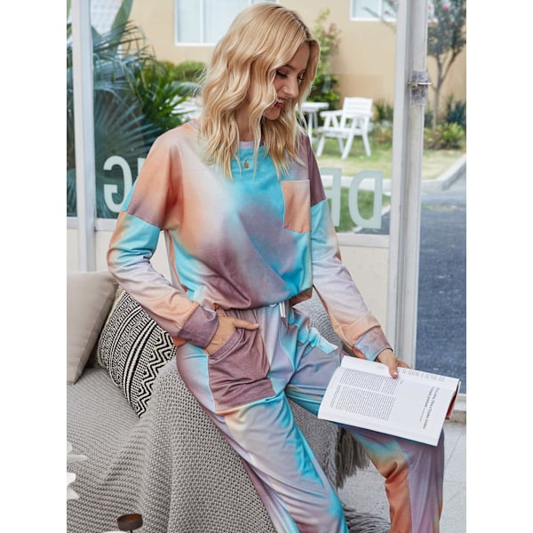 Dam Pyjamas Set Kvinnor Siden Satin Pyjamas Set pJ Set Lång