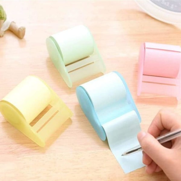 4 stk. Selvklæbende Rulle Sticky Notes med dispensere, Multi Farve