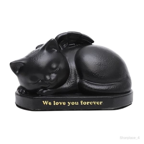 Pet Urns Cremation Urn Sculpture Memorial Sleeping in a Cat Urn
