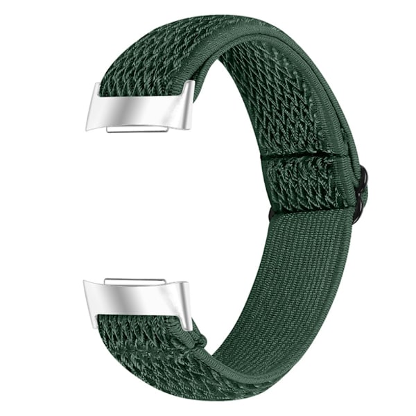 Vevd nylonarmbånd Fitbit Charge 5 Grønn